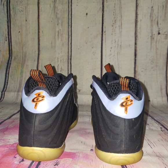Nike Little Posite One GS 'Twilight Pulse' Orange, Black Sneakers - Picture 5 of 6